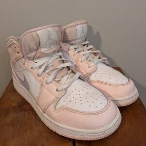Nike Air Jordans Mid High Pink/Purple Athletic Casual Fashion - Size 6Y